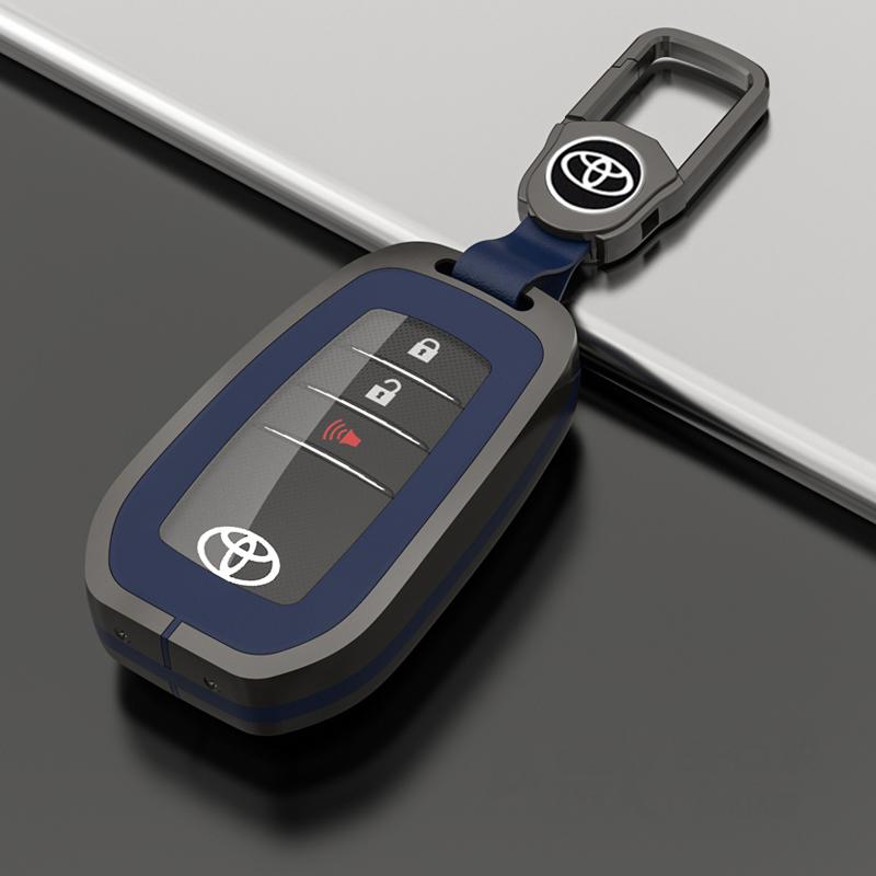 Zinklegierung TPU Auto Fernbedienung Schlüsselhülle Case Zubehör Für Toyota RAV4 Highland Coralla Hilux Fortuner Land Cruiser Camry Crown