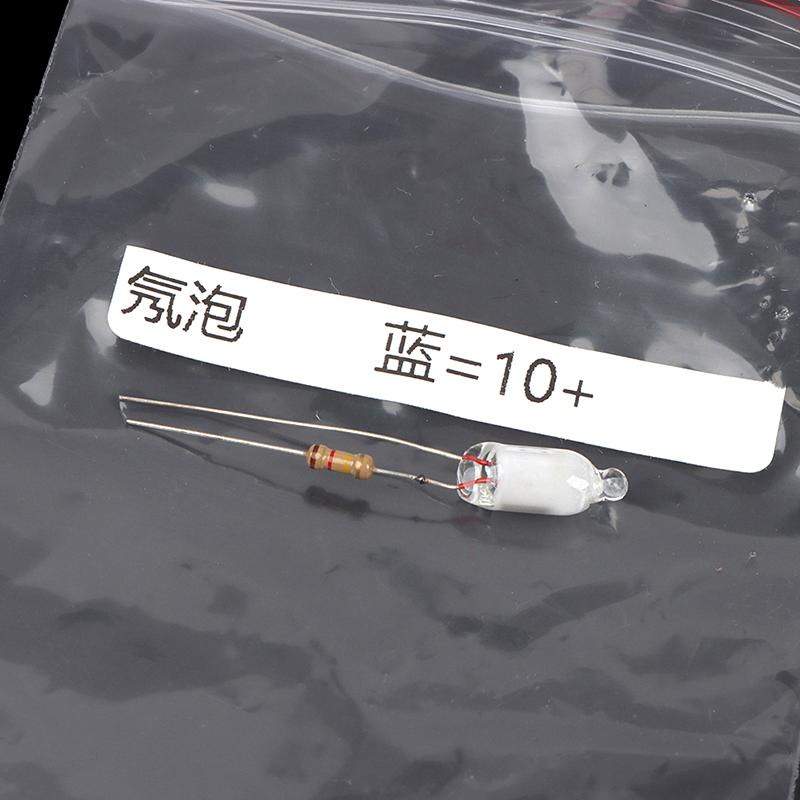 10 ks neonové žárovky 6 * 13 mm Mini neonový indikátor s rezistorem 220 V
