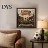 DIY Pearl Painting Football Stadium Kit, Soccer Ball Art Craft Kit for All Skill Levels Nights 3D Beginners Fans Gift Relaxing Activity