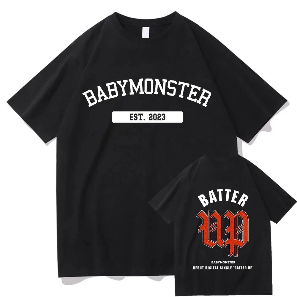 

Футболки Babymonster Batter Up Baby Monster Мужские/Женские Футболки Эстетичные Футболки Унисекс Высокое Качество Футболки Винтажная Одежда S