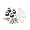 HUILI-JPHOME 4-Piece Docking Hardware Kit for Harley Touring, Street Glide, Road King, and Street Glide (2014-Onward) (Black)