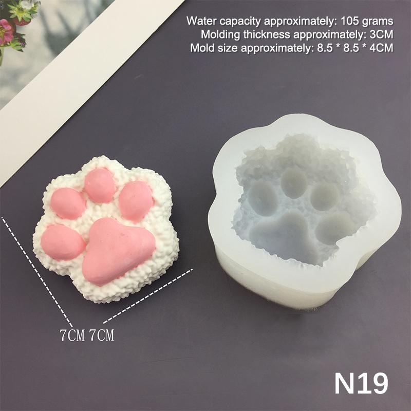 Cartoon Tier Hase Kätzchen Silikonform zum Backen Eierbissen Muffinblech Schokoladenkuchen Pie Backwerkzeuge Kerzenformen