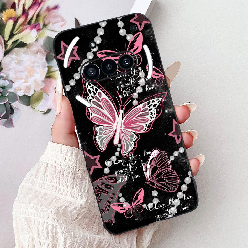 For Nothing Phone 3A 2025 Case A059 Fashion Flower Cats Cartoon Silicone Soft Shockproof Cover For Nothing Phone3A 3A Pro Bumper