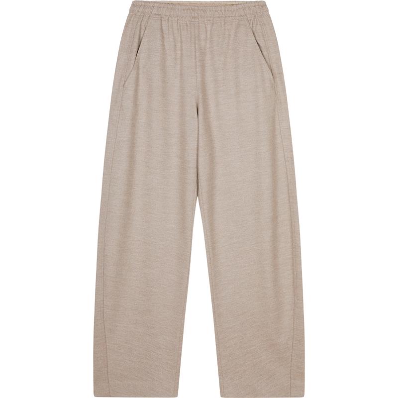 JNBY Winter 2024 Loose Fit Wool Blend Casual Pants