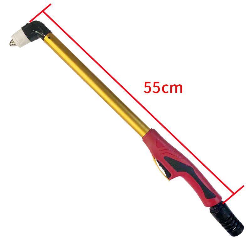 Głowica palnika plazmowego P80: LGK80/100/120, Rękojeść prosta, Kółko prowadzące, Klucz w zestawie