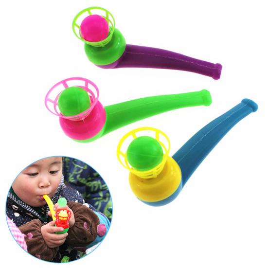 

Funny Colorful Kids Sport Blowing Toy Fillers Pipe Ball Game Birthday Gifts