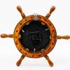 14" Authentic Nautical Time Tide Clock Porthole Ship Wheel | Navy Pirate's Gift & Decor | Nagina D6-2UX1-VEAG