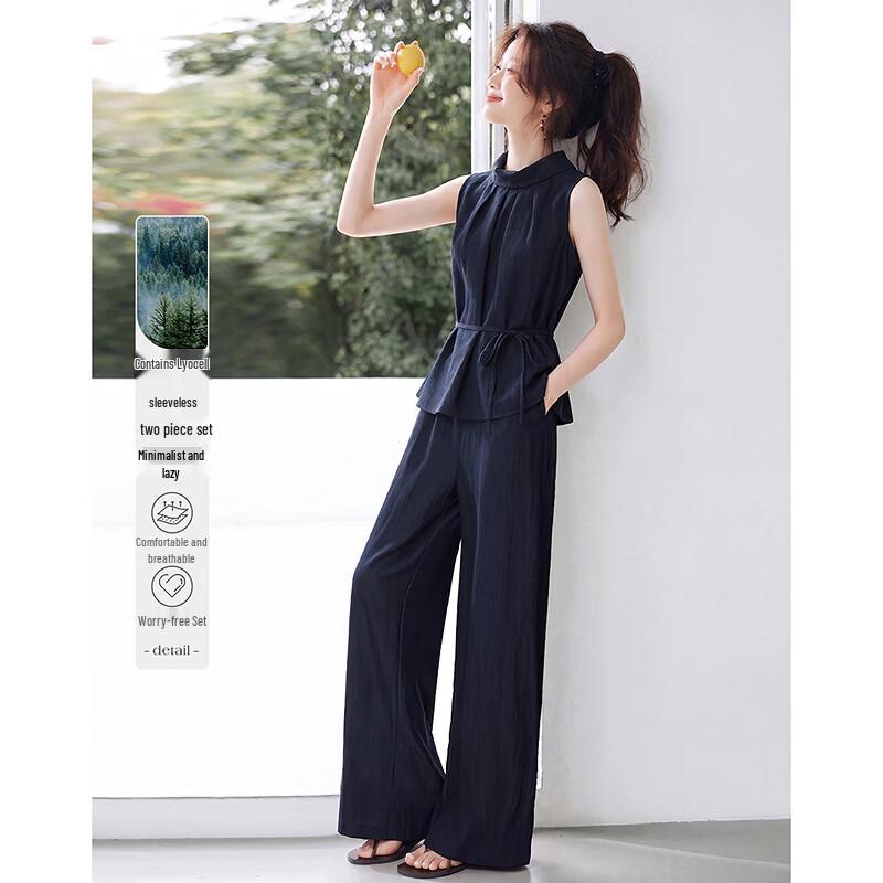 Lyocell Sleeveless Women s Summer Set L