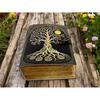 Tree of Life Grimoire Handmade leather journal Notebook Blank spell book of shadows Leather Celestial Gifts For Him Her