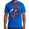 NOVÉ Tričko Accept Metal Heart Modré Všechny Velikosti Unisex Tričko