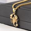 Fashion Men Golden Scorpion Pendant Hip-hop Chain Necklace Party Club Gift