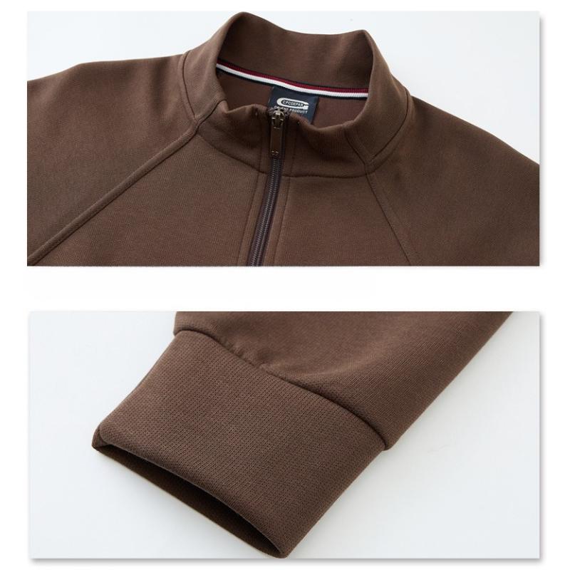 Men's Polo Shirts Long Sleeve Sweatshirt Pullover Quarter Zipper Up Stand Collar Fall Casual Sweat Shirts Turtleneck Pullover Mock Neck Tops for Men