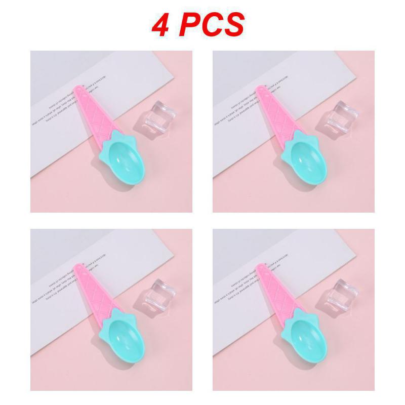 2/4PCS Plastic Bowl Great For Ice Cream Party Reusable Kids Cake Plastic Scoop Ice Cream Accessories Dessert Scoop Tableware