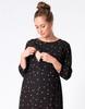 Seraphin SORINA Casual Maternity Black Dot Pattern Women's Dress,