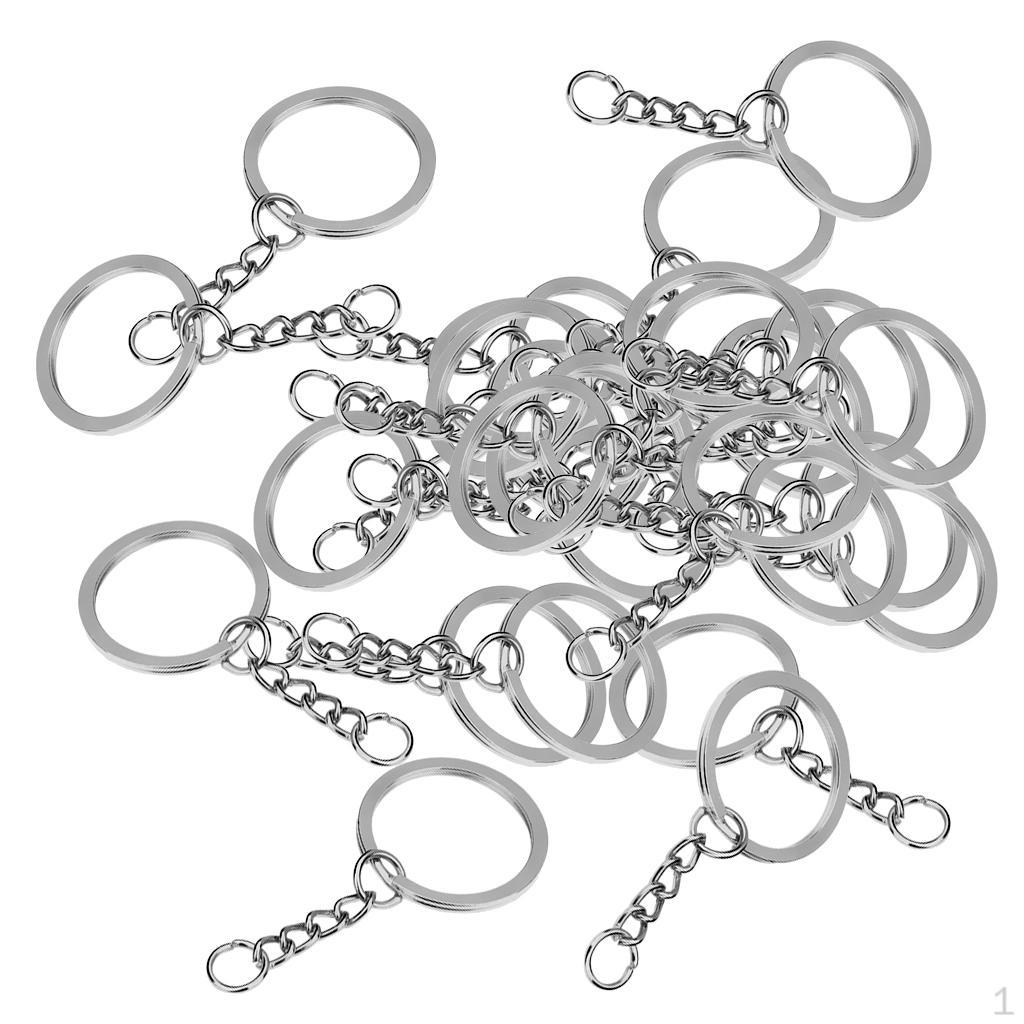 20Pcs Chain with Key Holder 28mm /Golden