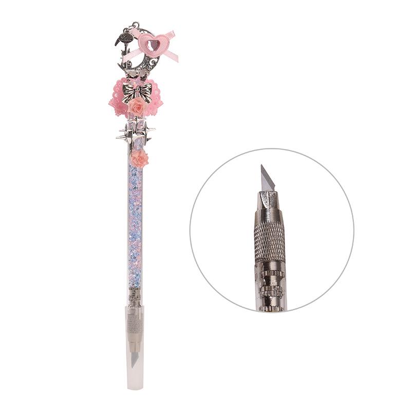 

Handmade High-Value DIY Craft Knife for Carving, Rhinestone Journaling, and Unboxing