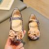 Bow-knot Dance Party Shoes Glitter Leather Shoes Bling Princess Dress Shoes  Girls