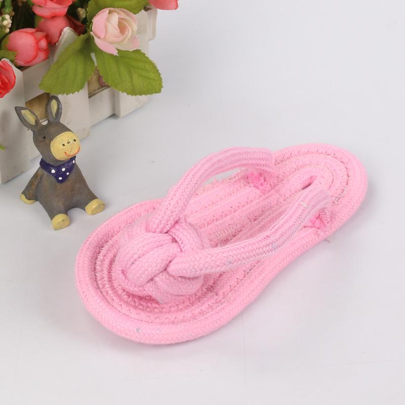 Dog Chew Rope Toy: Teething & Teeth Cleaning Cotton Knot Ball for Small Dogs