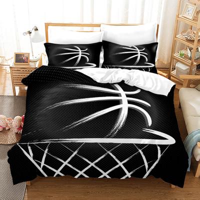 Juego de Ropa de Cama de Baloncesto Individual Twin Full Queen King Size Juego de Cama Deportivo Dormitorio Adulto Niño Juegos de Funda Nórdica Impresión 3D 011