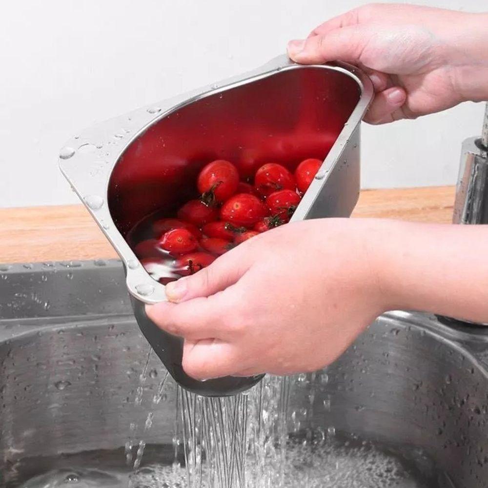 Materiál z nerezové oceli Nerezový dřezový odtokový koš Odkapávač na ovoce a zeleninu
