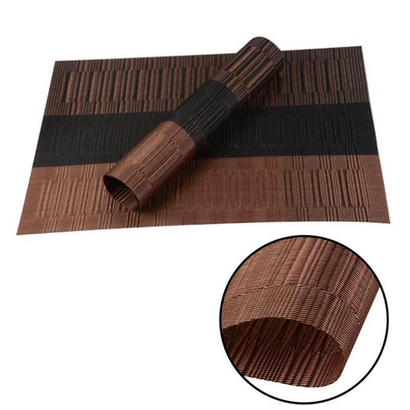 1Pc 30x45cm Modern Elegant PVC Placemat Dining Table Mat Cafe Anti-slip Hot Bowl Pad Cup   Coasters