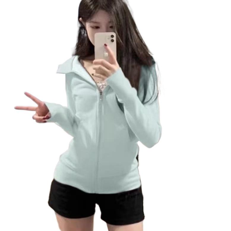 In stock: New Blue Slim-Fit Jacket for Petite Women - Versatile and Stylish.