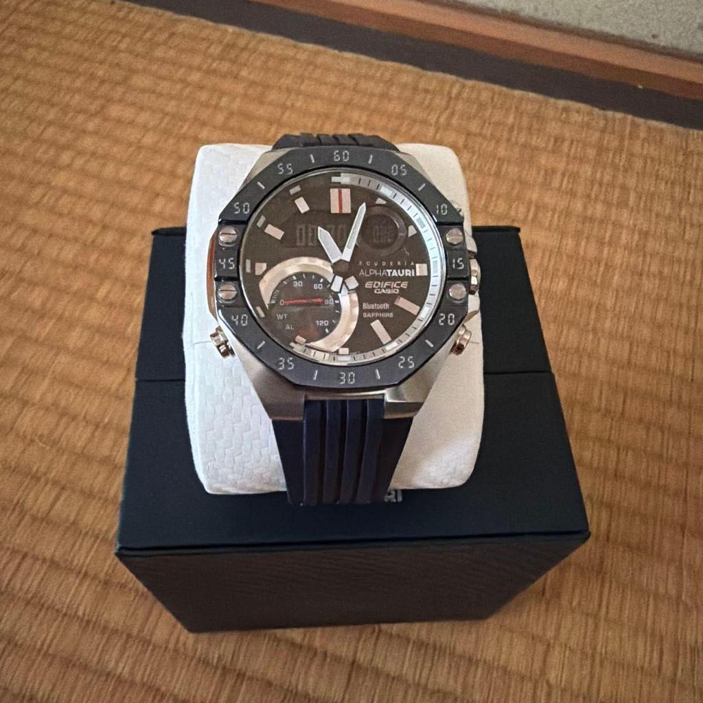 Used CASIO EDIFICE Scuderia AlphaTauri Collaboration Model with Bluetooth