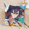 Belle Zenless Zone Zero Cushion Cover Silky Short Plush Invisible Zipper Dustproof Sofa Pillow Case for Home Decor