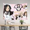 KKON Maid Ver Anime Tapestry  Pink Heart Wall Hanging for Bedroom Dorm Decor Kawaii Music Anime Themed Home Decor for Bedro
