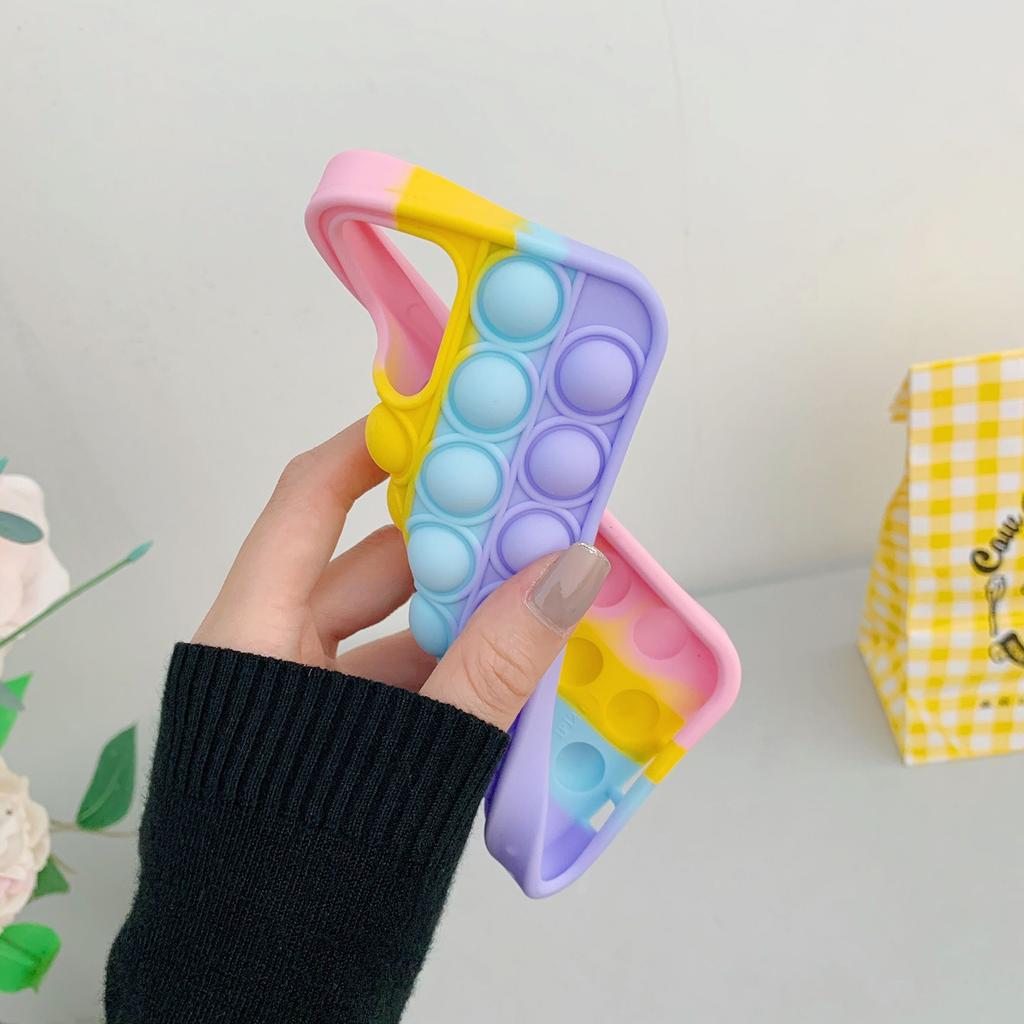  Reliver Stress Toys  Phone Case For  8/XR/11/12 Push Bubble