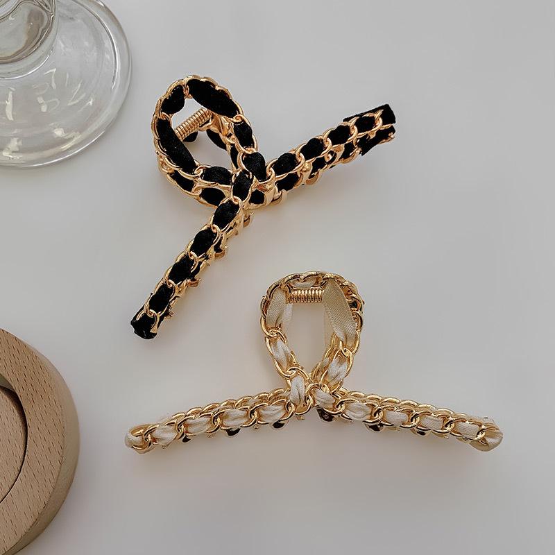 Korean Dongdaemun High-End Bow Hairpin Clip for Women