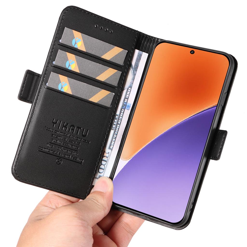 For Xiaomi 15 Wallet Phone Case YIKATU YK-003 Leather Stand Cover