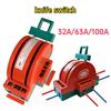 2 Pole Double Throw Knife Disconnect Switch 32A 63A 100A DPDT Cutter Safety Disconnect Switch Power Disconnect Switch