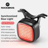 Rockbros Bicycle Rear Light Smart Sync Brake Sensing Taillight 12 Modes Ipx6 Rechargeable Rear Light Mtb Road Bike Accessories