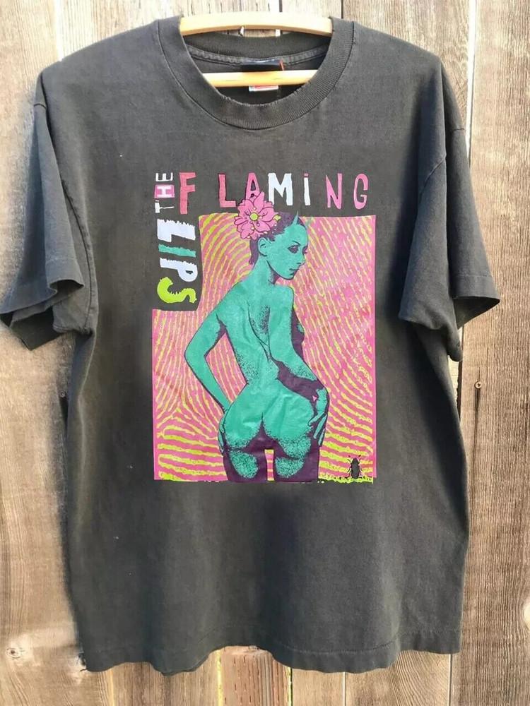Хлопковая подарочная футболка The Flaming Lips для фанатов до 5XL Угольно-серая футболка MD992 Унисекс Футболка S