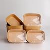 Disposable Kraft Paper Takeaway Food Containers