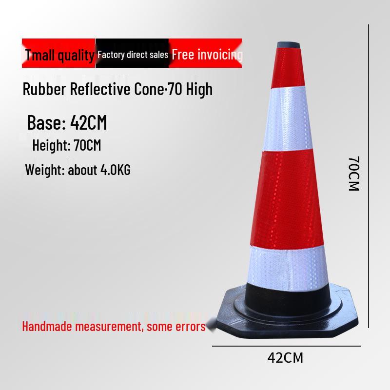 Reflective Traffic Cone Barrier - 70cm/90cm Construction Road Cylinder