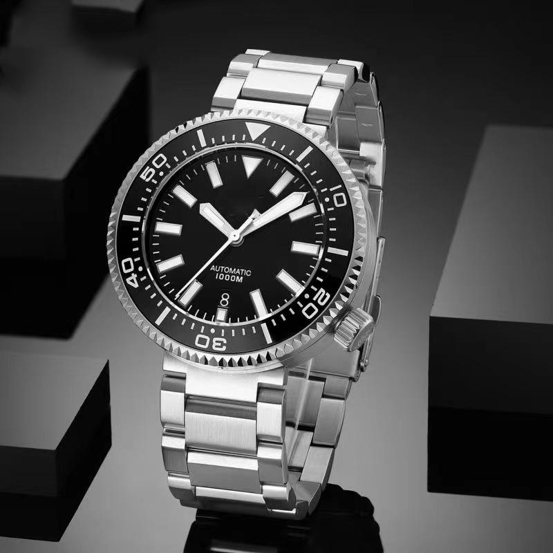 Men's Stainless Steel Automatic Waterproof Sport Watch with Luminous Dial - Fashion Business Brand.