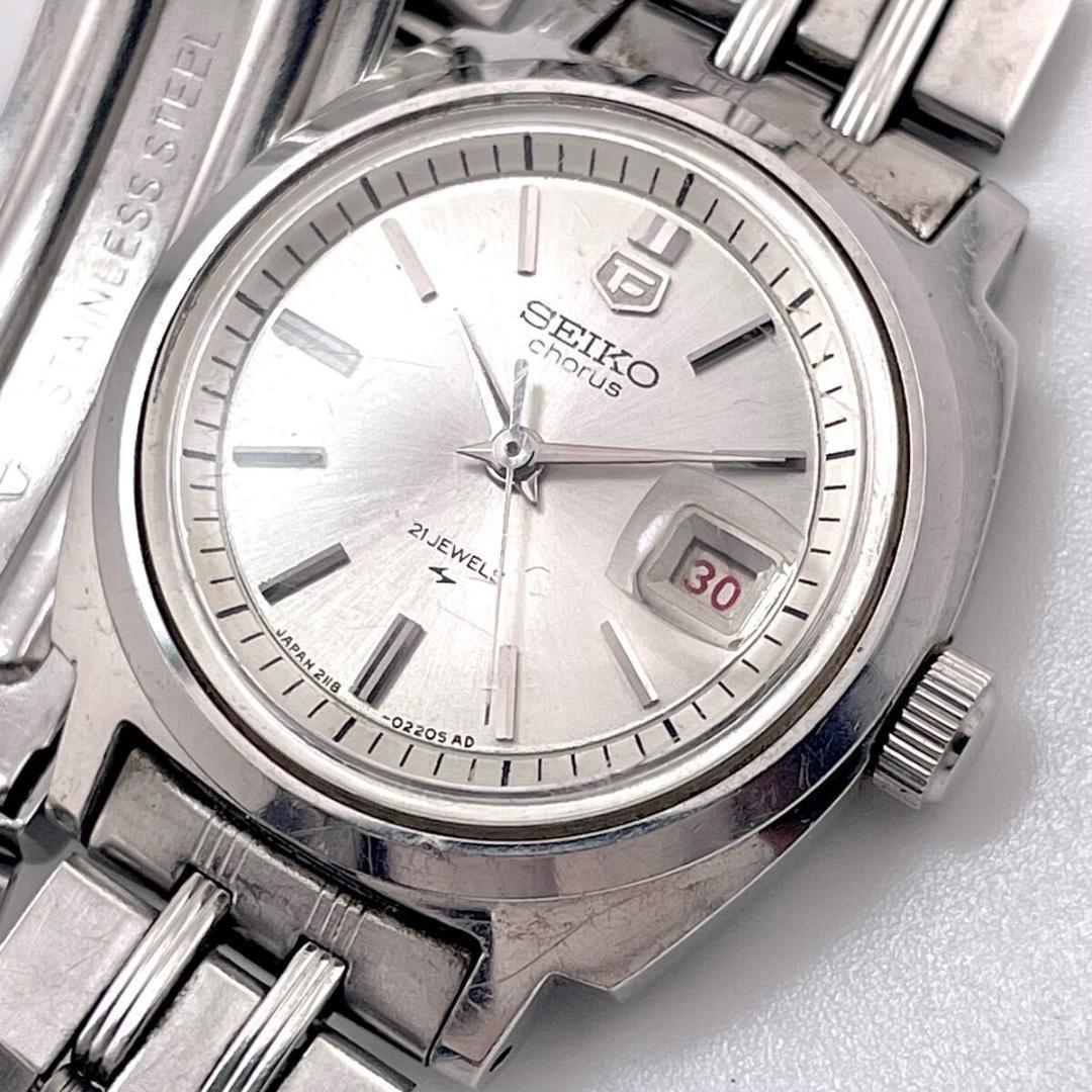 

[Б/У] Рабочие винтажные часы Seiko Chorus с 21 камнем, с датой
