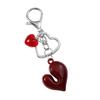 Charming Acrylic Keychain Accessory Attractive Bowknot and Star Strawberry Key Rings Heart Keychain for Daily Use