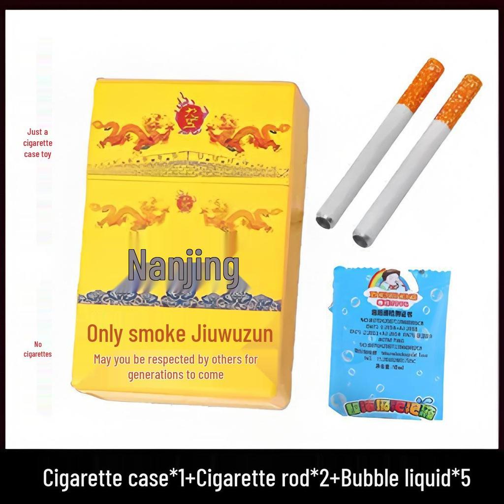 Bubble Blowing Cigarette Case Prank Toy - Adult Stress Relief & Quit Smoking Aid