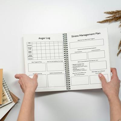 Mental Health Journal ,Mental Health Planner,Wellness Workbook,Therapy Worksheet,Anxiety Management,Self Care Tracker