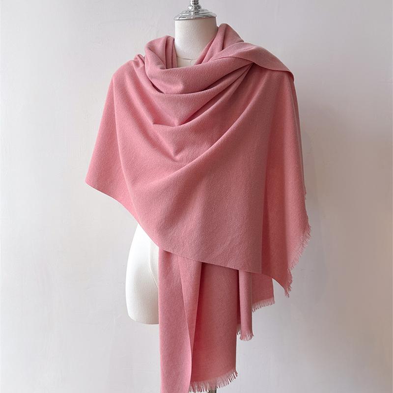 Fashion Winter Cashmere Scarf For Women Warm Solid Color Wraps Shawls Bandana Foulard Neckerchief Poncho Echarpe Pashmina Stoles