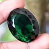 95Ct Big Oval Shape LAB-CREATED Green Emerald   Loose Gemstone