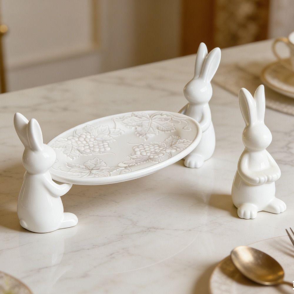 3D Design Bunny Tray Mold Reusable Plaster Mold New Cake Tray Mold Party Supplies