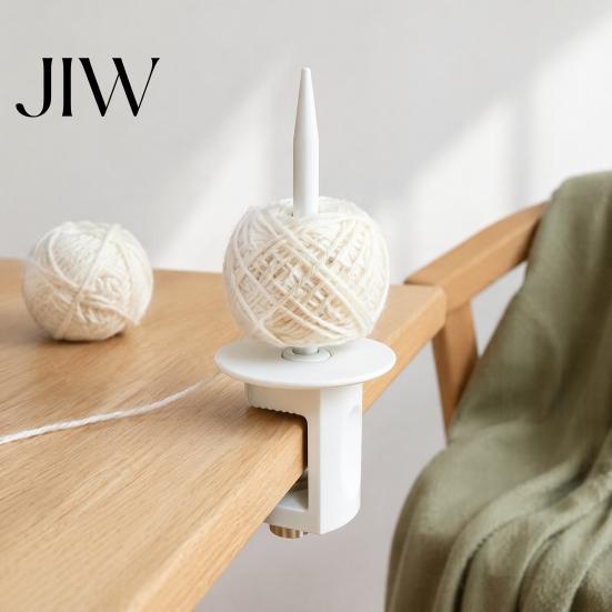 Desktop Yarn Dispenser Clip on Desk Holder, Adjustable Table Clamp Spindle for Knitting Stand, Anti-winding Crocheting Guide