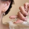 Korean  Colorful Enamel Mini Metal Round Hoop Earrings for Women Daily Wear Party Sexy Sweet Ears Accessories