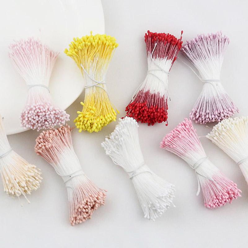 400 Stück 2mm Moulti Optionen Künstliche Blume Staubfäden Mini Perle Floral Stempel Für Blumenarrangements und DIY Herzen Heimdekoration