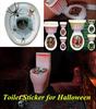 Home Decoration Horror Toilet Lid Stickers 1 Pc