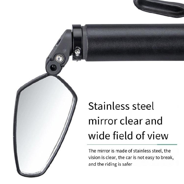 Long Handle Bicycles Mirroring Revolving Safety 360 Degree Rearview Mirroring for Versatiles Cycling Conditions